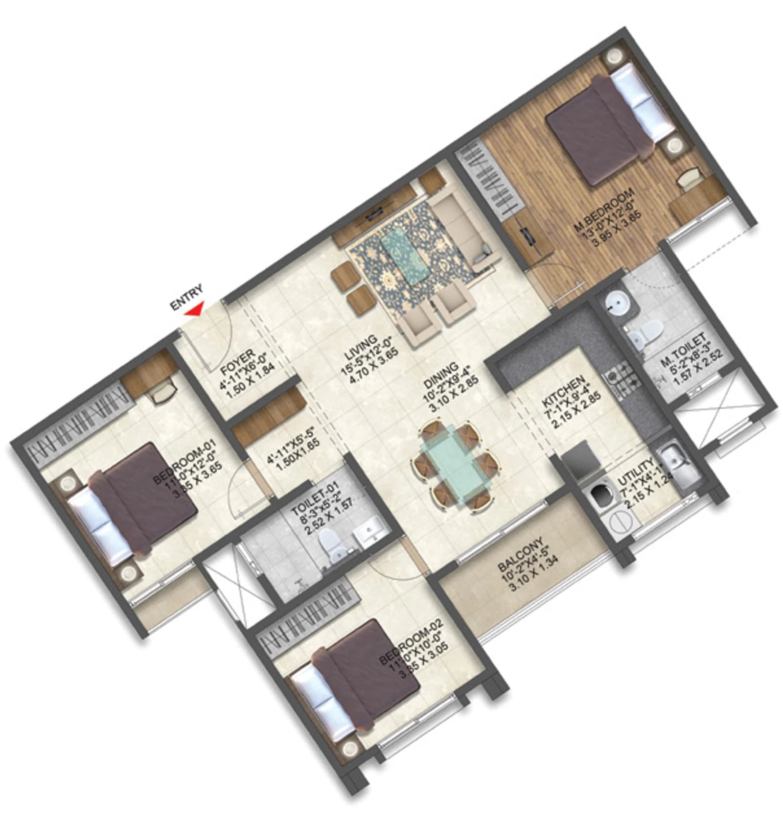 Floor plan, Plan 2