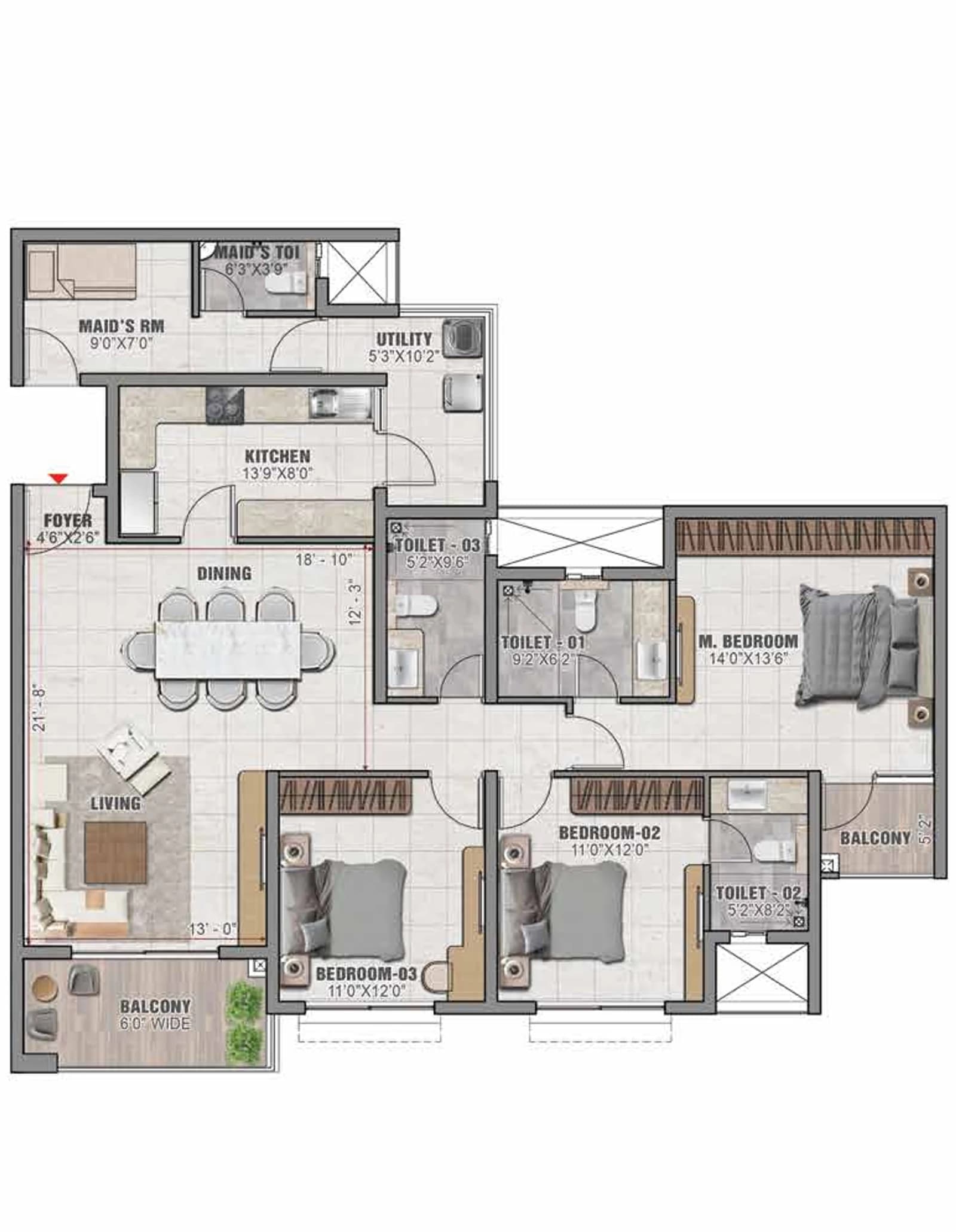 Floor plan, N N